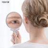 Napure Mirror Double-Sided Hand Mirror, 7x Magnifier, Makeup Mirror, Real Skin Color, Silver, Made in Japan
