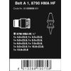 Wera 05003880001 | Zyklop A 1 Socket Belt Set, Retention Function, 1/4 Inch Insert, 10 Piece Set