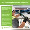 Greenlee FP24 24' Collapsible Wire Pushing and Pulling Fish Pole with Velcro Strap