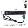 6 Outlet Surge Protector with 3 Ft. Heavy Duty Cord - Black
