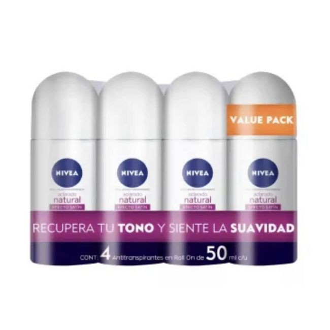 Pack of 4 Roll on antiperspirant Deodorants