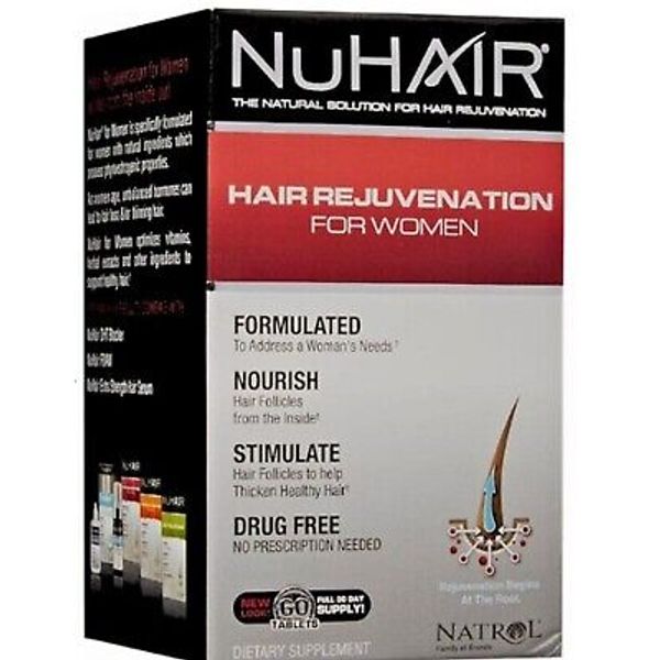 NuHair Hair Regrowth Tablets Hair Loss Prevention 60 Tablets EXP 06/25