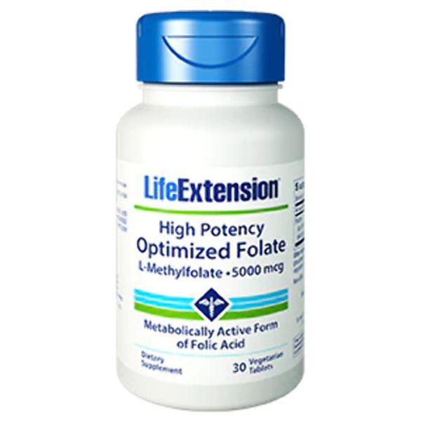 High Potency Optimized Folate 8500 mcg DFE, 30 vegetarian tablets