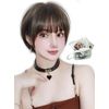M Grande DY08B Basic Line Wig, Supervised by Active Top Stylist, 6 Piece Set, Women's Wig, Short, Natural, Small Face, Full Wig (F, Gray Ash sh)