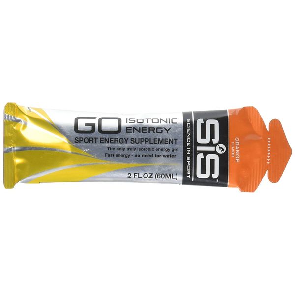 Science in Sport Energy Gel Pack, SIS Isotonic Energy Gel, 22g Fast Acting Carbs, Performance & Endurance Gels, Orange Flavor - 2 Fl Oz (Pack of 6)