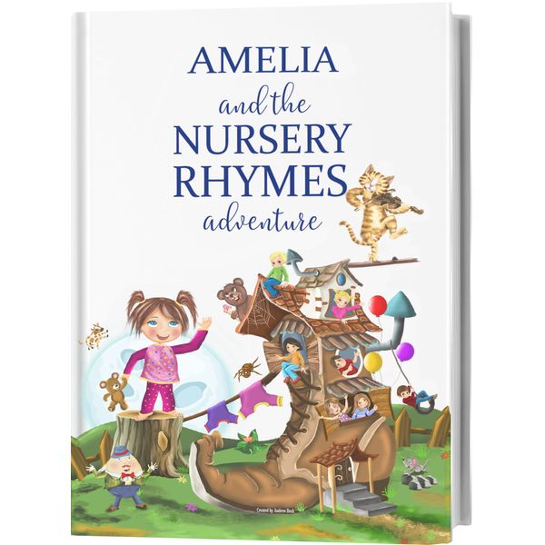 Personalised Gift for Baby and Child - A Personalised Book of Nursery Rhymes and Modern Poems - Ideal Christening Birthday Gift