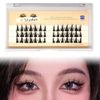 Coollooda False Eyelashes Individual Cluster Partial False Eyelashes Type Natural False Eyelashes Natural Popular Easy Dense Extension Long Point Fit
