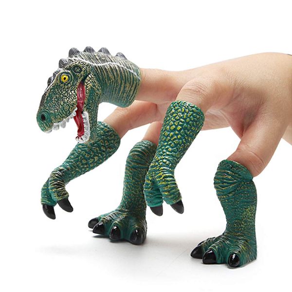 Yolococa Dinosaurier Fingerpuppe T-rex Puppen Dinosaurier Spielzeug Tier Handpuppen für Kinder