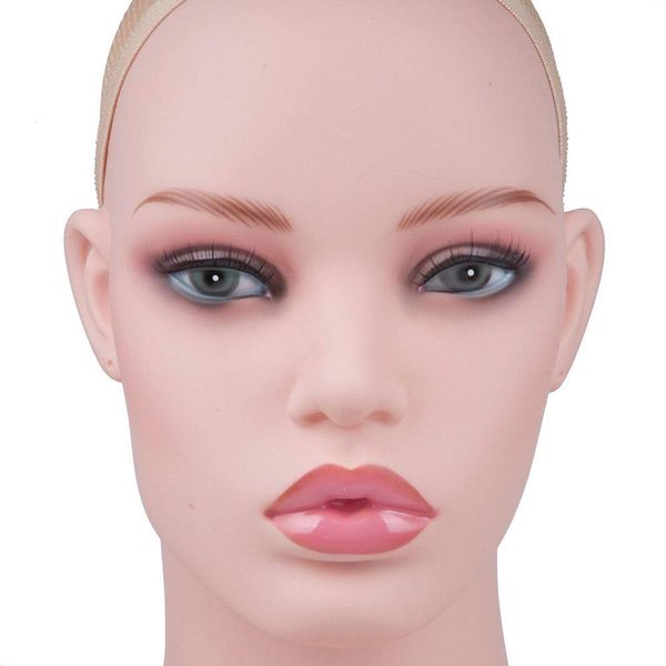 Professional Female Mannequin Head with Shoulders Display Bust Wigs Hats Jewellery Stand (Female Annie Pale)