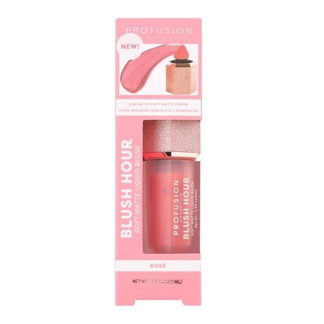 Profusion Cosmetics BLUSH HOUR LIQUID CREAM BLUSH - ROSE, 6 ml (Pack of 1)