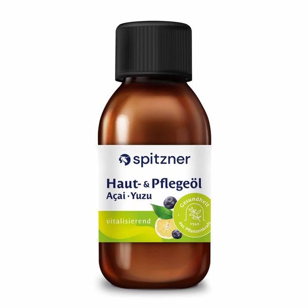 Spitzner Aroma Haut- & Massageöl (125ml): Stimulation und Frische für Ihre Haut (Acai-Yuzu)