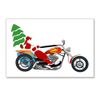 Postcards (8 Pack) Holiday Biker Santa on his Motorcycle/Chopper