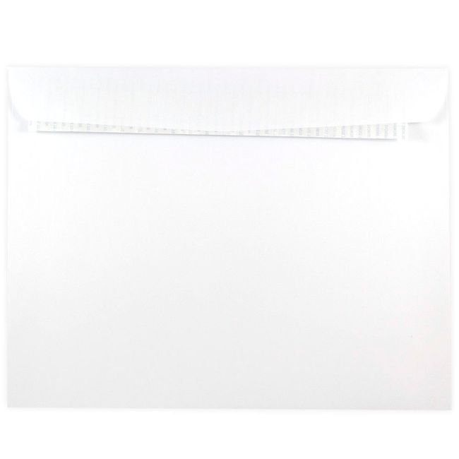 JAM PAPER 10 x 13 Booklet Envelopes with Peel and Seal Closure - White - 25/Pack