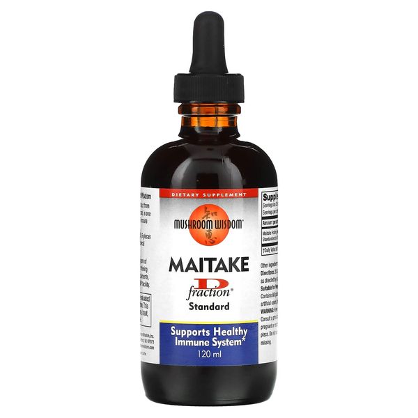 Mushroom Wisdom Grifron Supplement, Maitake D-Fraction, 4 Ounce