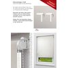 LYSEL Outlet Basic Roller Blind Structured Daylight Grey Beige (W x H) 92 cm x 175 cm Beige / Grey Beige