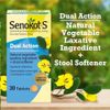 Senokot S Dual Action Laxative Tablets 30 Count Overnight Relief for Constipa...