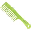Kumi Wheat Eco-Friendly Shampoo Rake Green - Wide Teeth Detangling Comb