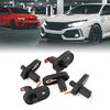 sourcing map 5 Pcs Black Rubber Door Lamp Light Switch Assembly for Car