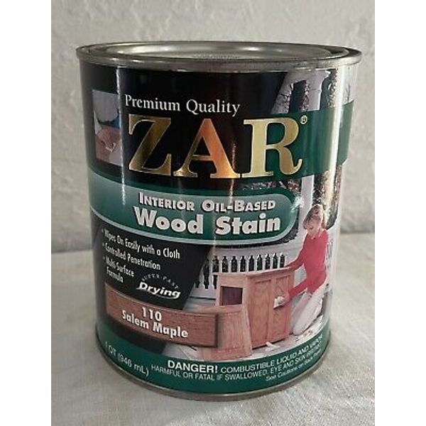 ZAR Salem Maple Wood Stain (1) Quart #110 Oil Based Interior discontinued New