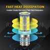 Ruiandsion 2pcs 12V E10 Base LED Upgrade Bulb 2835 18SMD Replacement Headlight Flashlight Torch Bulb, White