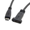 cablecc USB-C USB 3.1 Type C Male to Female Extension Data Cable with Panel Mount Screw Hole