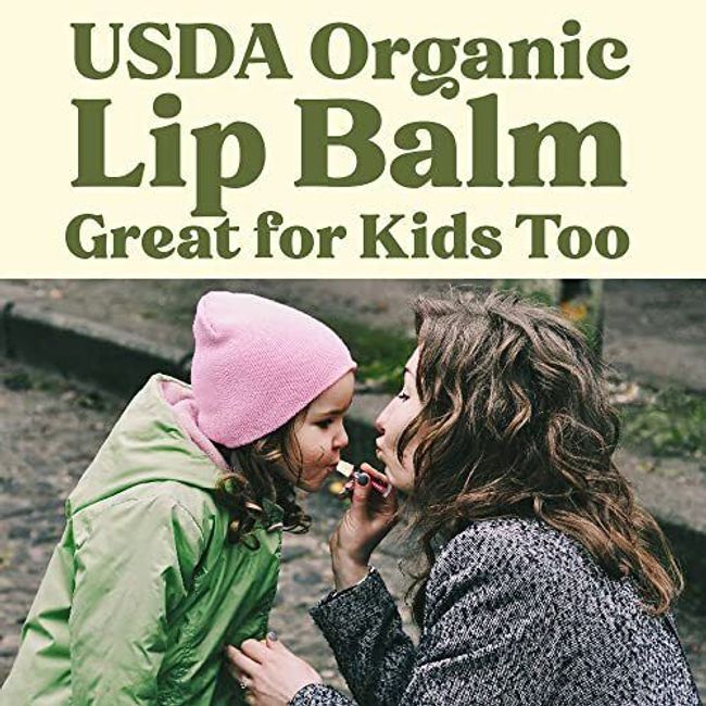 USDA Organic Lip Balm 6-Pack by Earth's Daughter - Fruit Flavors
