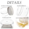 ZEJIA 5 Gram Sample Containers with Lids, Mini Makeup Containers, Empty Plastic Travel Cosmetic Containers with Labels(25 Count, White Lid)