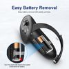 Upgraded Controller Grips Cover Compatible with Quest 3 Accessories, with Battery Opening Protector with Knuckle Straps -Black