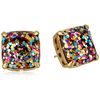 Kate Spade New York small square studs, Multi Glitter