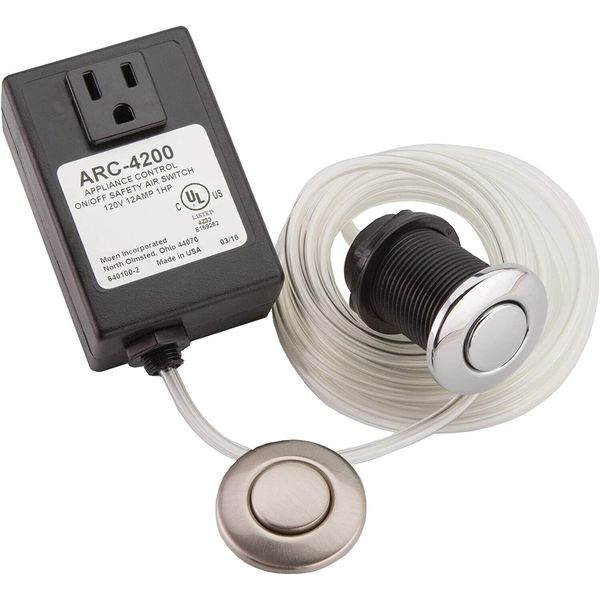 Moen ARC-4200-CH/SN Garbage Disposal Air Switch Buttons & Control Module