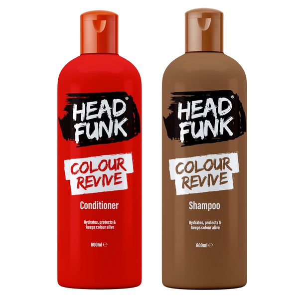 Multipack -Head Funk Hair Products - Choose from Colour Revive - Smoothing & Moisturizing - Recover & Repair -Nourishing - Shampoo and Conditioner (Colour Rivive, Shampoo & Conditioner)