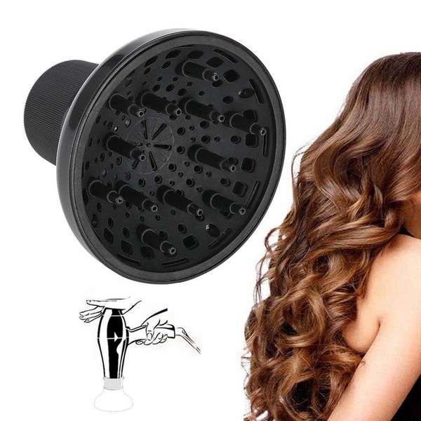 Hairdryer Blower Diffuser, Universal Hair Dryer Accessory Adaptable Curly or Wavy Hair for Hairdressing Salon Blow Dryers