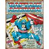 Tin Sign Captain America Cover