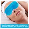 Cooling Eye Mask GLAMZA® Reusable Hot Cold Gel Bead Eye Mask for Dark Circles, Puffy Eyes, Migraine, Headache - Blue