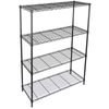4PCS 4 Tier Wire Rack Shelving Unit Heavy Duty Storage Organizer for Kitchen 
