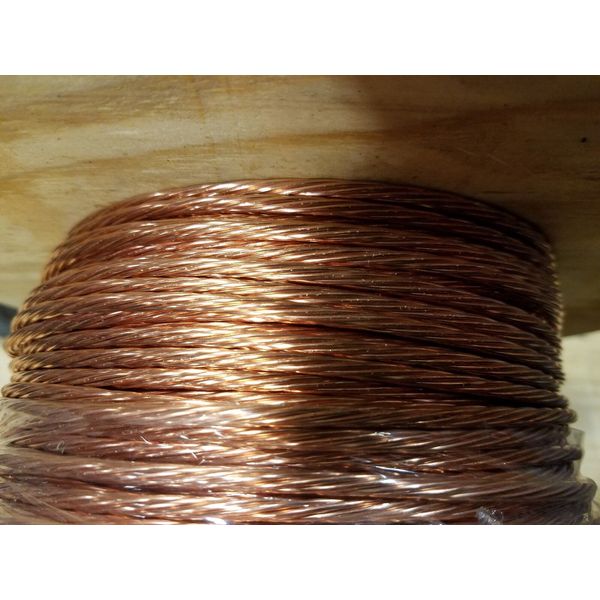 GROUND WIRE STRANDED BARE COPPER 6 AWG 100' FEET GROUNDING POOL SPA GENERATOR