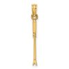 14k Yellow Gold 3-D Weeding Garden Tool Pendant