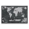 Push Pin World (Winkel Tripel) Map (Pin Board) - Modern Slate