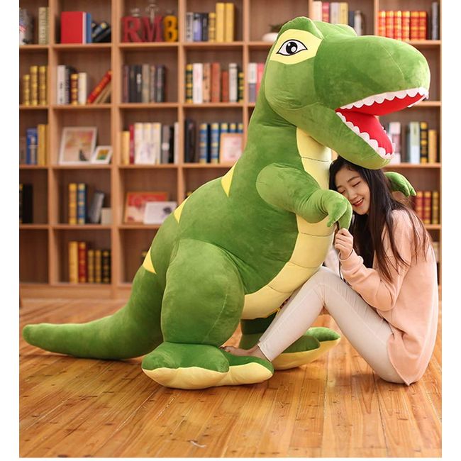 HYAKURI Extra Large Plush Dinosaur, Cute Bear, Animal, Big/Giant Kyoryu/Bear Body Pillow/Celebration/Fluffy Plush (Green, 60cm)