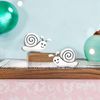 FIVE-D Ohrstecker Kinderohrringe Schnecke 925 Silber