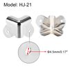 sourcing map Speaker Corner Protectors Cabinets Edge Corner Speaker Stackable Guard Wrap Angle 1.4 Inches Case Protection Metal 4pcs