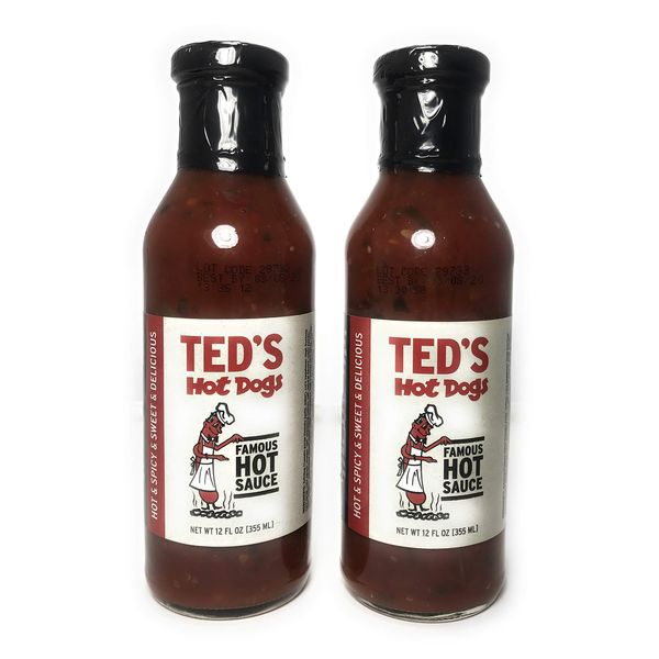 Ted's Hot Dogs Hot Sauce 2 pack, 12 oz each