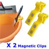 Magnetic Plastering Water Bucket Brush Clip x 2