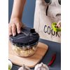 Manual Vegetable Chopper Hand Pull Food Processor Garlic Onion Cutter 500/900ml