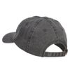 e4Hats.com Fish Bone Embroidered Washed Cap - Black OSFM