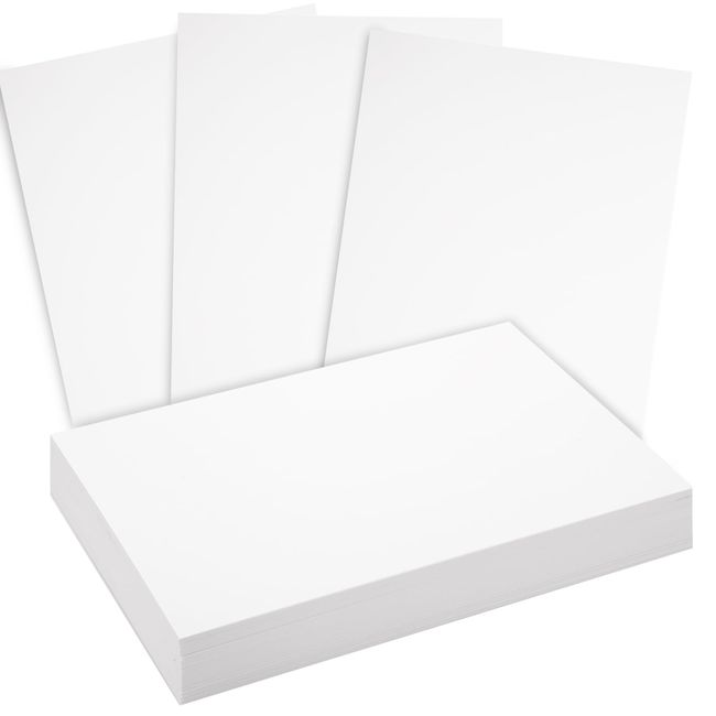 BigOtters 27 Sheets White Cardstock Paper, A4 Craft Card Stock Heavy Weight Card Stock Paper for Card Making Kids Art Crafts Scrapbooking 250gsm