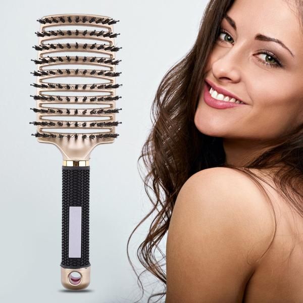 Non-slip Hair Massage Scalp Brush Detangling Comb Hollow Design Hairdressing Comb for Home Salon DIY