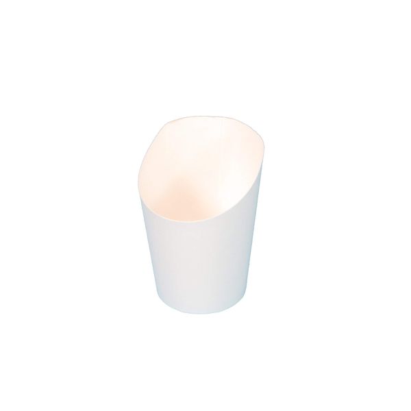 1000-1500 Wrap Cups Snack Cups for Wraps, Crepes, Tortillas, Tacos, Fries etc. White Various Sizes to Choose From (300 ml 85 x 105 mm)
