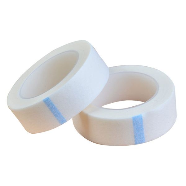 2 Rolls Micropore Surgical Tape, Microporous Tape 1.25cm X 9.1m First Aid Medical Tape Earring Cover Up Tape (White)