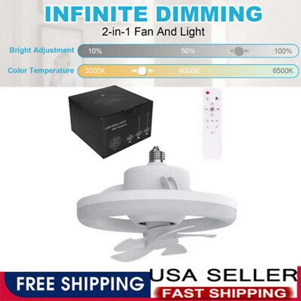 LED Ceiling Fan With Light Adjustable Fan Light For Bedroom Living Room Fan Lamp